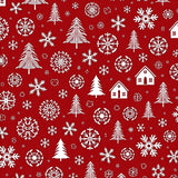 Enchanted Snowfall Wonderland Decorative Pathway Accent(Red)