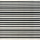Hand Woven Bold Contrast Stripe Floor Accent(Black)
