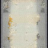 Artistic Hexagon Field Modern Black & Beige Honeycomb(Beige)