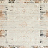 Boho Chic Beige Square Area(Beige)