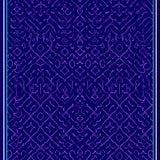 Sophisticated Lattice Interlocking Fancy Deluxe Chic (Blue)