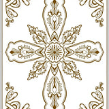 Boho Medallion with Intricate Filigree and Lustrous Accents(Brown)