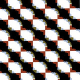 Checkerboard Motif Festive Season Floor Accent(Black)