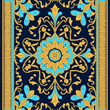 Artisan Medallion with Stylized Floral (Gold) - ODIKA