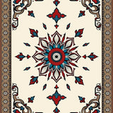 Adaptable Medallion Motif Contemporary Design(Red)