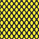 Contemporary Shag with Abstract Cross and Interlocking Design(Yellow)
