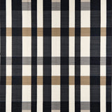 Contemporary Striped Area Bold Black and Beige Graphic(Black)