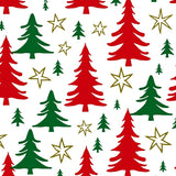 Holiday Tree with Decorative Pine Branch Motifs(Red)