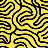 Spiral Whimsical Modern Decorative Artistic (Yellow)