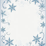 Enchanted Winter Bell Symphony Half Round with Snowflake Motifs(Blue)