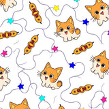 Glowing Gourmet Feline Tapestry With Sparkling Celebration Bulbs(Orange)