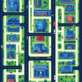 Whimsical Green Landscape Design(Blue)