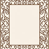 Grecian Scroll Motif Interlaced Network Artisanal Crafted(Brown)