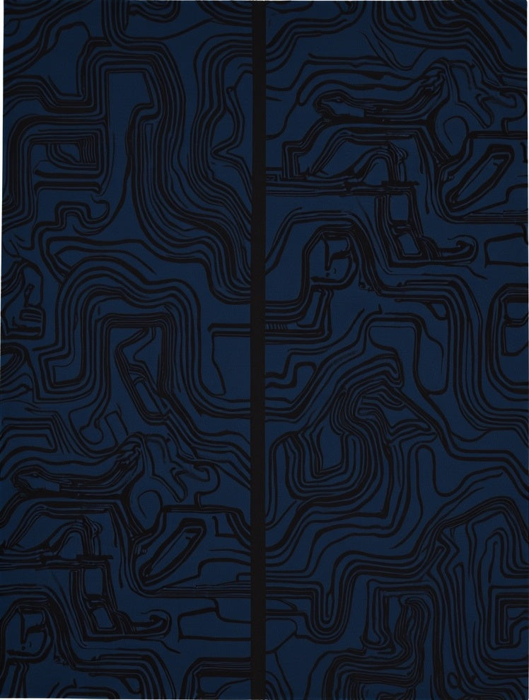 Elegant Lattice Intertwined Symmetrical Contemporary (Blue) - ODIKA