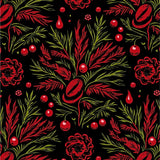 Yuletide Botanical Luxurious Artisan Treasure(Red)