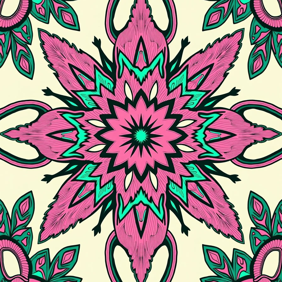 Weathered with Symmetrical Petal Framework (Pink) - ODIKA
