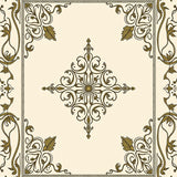 Luxurious Vine Damask Swirl Arabesque Lattice Symphony(Ivory)