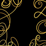 Luxurious Marble Swirl Abstract Decorative Elegant Contemporary Art (Black)