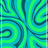 Abstract Ripple with Radiating Wave Forms and Subtle Ombre Effects(Green)