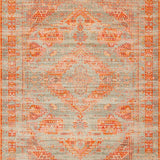Boho Retro Runner Non Slip Unique Neutral(Orange)