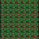 Chalet Houndstooth Pinecone Ornament Mosaic(Green)