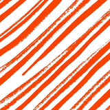 Harvest Rhythm Featuring Alternating Brushstroke Bands and Subtle Zigzags(Orange)