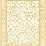 Easy Clean Entry Mat Indoor Non Slip Patterned Welcome Area(Ivory)