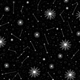 Celestial Constellation with Twinkling Motifs (Black)