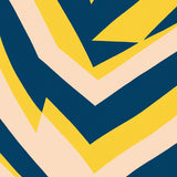 Abstract Chevron Inspired by Mid Modern Aesthetics(Yellow)