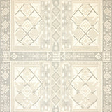 Chic Geometric Area Beige Tones with Diamond Accents(Beige)