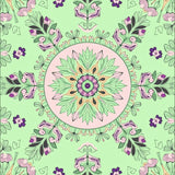 Vintage Botanical Medallion Art (Green)