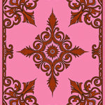 Damask Elegant Scrollwork Palatial Swirl (Pink) - ODIKA
