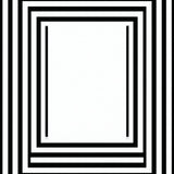 Bold Stripe Symphony Black & White Geometric Patterned(Black)