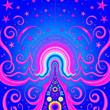 Dreamy Celestial Pathway Magical Starlight Fantasy (Blue)