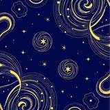 Celestial Galaxy Fluffy with Cosmic Swirl(Blue)