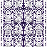 Luxurious Plush Shag Velvet Trellis Swirl Symphony(Purple)