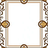 Luxurious Tufted Shag with Intricate Medallion Border Design (Brown)