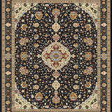 Circular Medallion Elegant Geometric(Black)