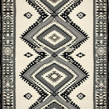 Nomad Lineage Runner with Tribal Diamonds and Ethnic Chevron Area(Black)
