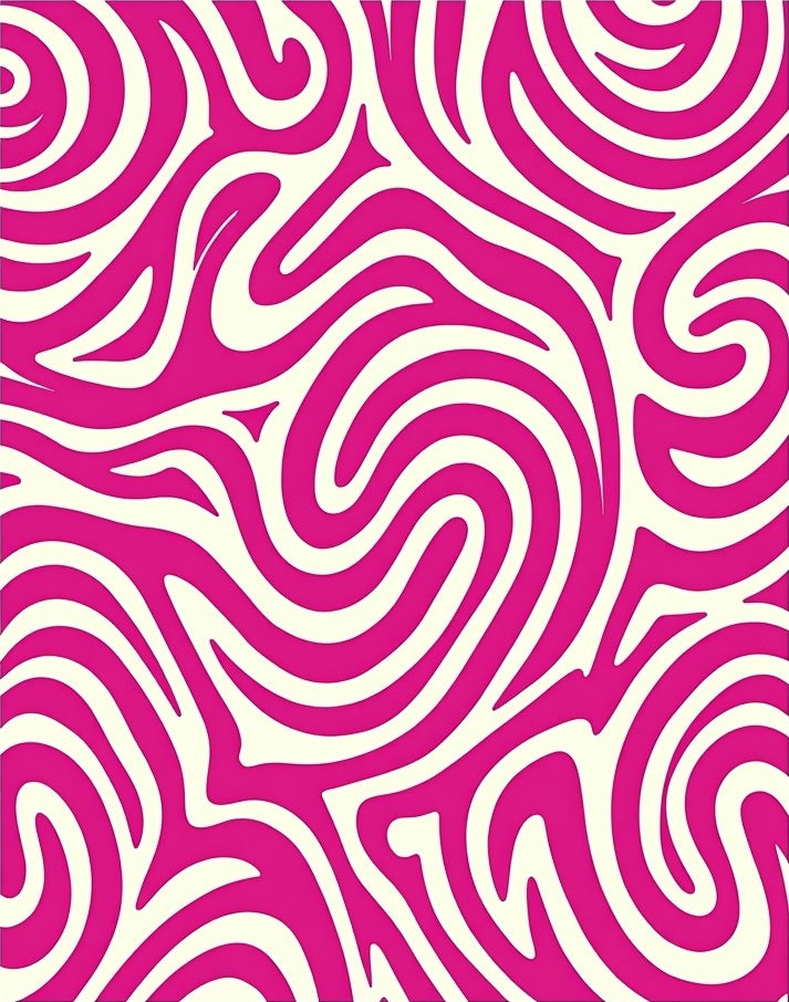 Elegant Swirl Cascade Plush Faux Fur Ultrasoft (Pink) - ODIKA