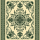 Ornate Medallion Damask with Flourishing Botanical(Ivory)