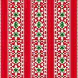 Festive Argyle with Interlocking Starbursts and Vintage Checkered Bands(Red)