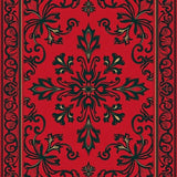Elegant Damask Heritage Vintage Inspired Nouveau Art(Red)