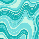 Serene Cascade Swirling Rhythm Nautical(Teal)
