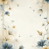 Contemporary Abstract Floral Smoke and Beige Palette Swirling Details(Beige)