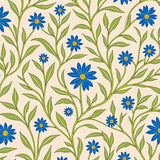 Classic Botanical Garden Maze Enchanted Elegant Timeless Charm (Beige)