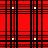 Festive Plaid Yuletide Pathway Accent(Red)