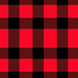 Rustic Tartan Plaid Featuring Vibrant Ruby and Black Grids(Red)