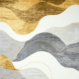 Modern Abstract for Dynamic Low Pile(Gold)