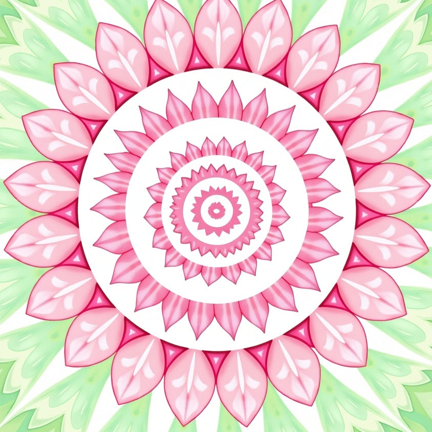 Enchanted Petal Waves Rippling Concentric Ethereal (Pink) - ODIKA